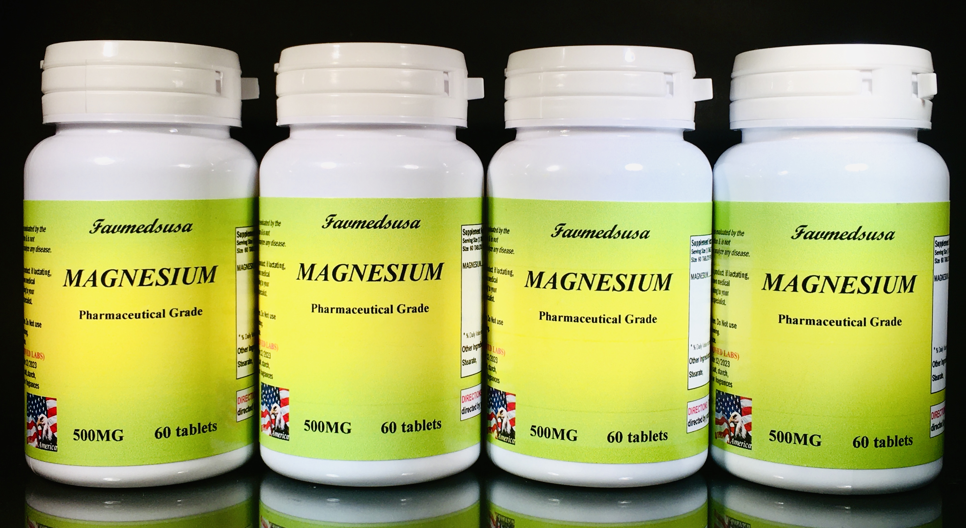 Magnesium 500mg - 240 (4x60) tablets